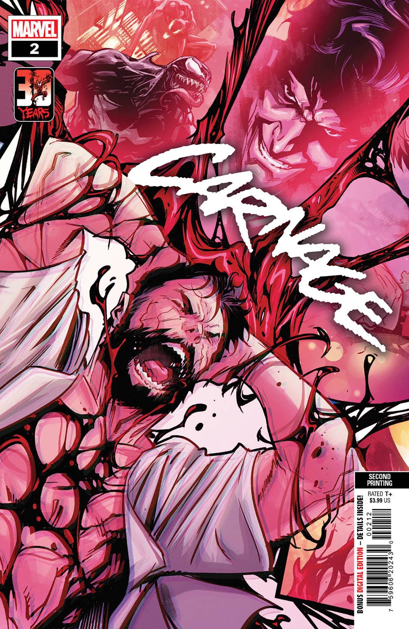 MARVEL PRH COMIC BOOK VF/NM CARNAGE #2 2ND PTG MANNA VARIANT