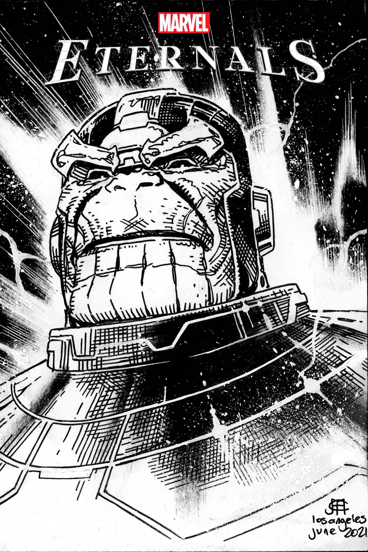 MARVEL PRH COMIC BOOK VF/NM ETERNALS #9 CHEUNG HEADSHOT SKETCH VAR