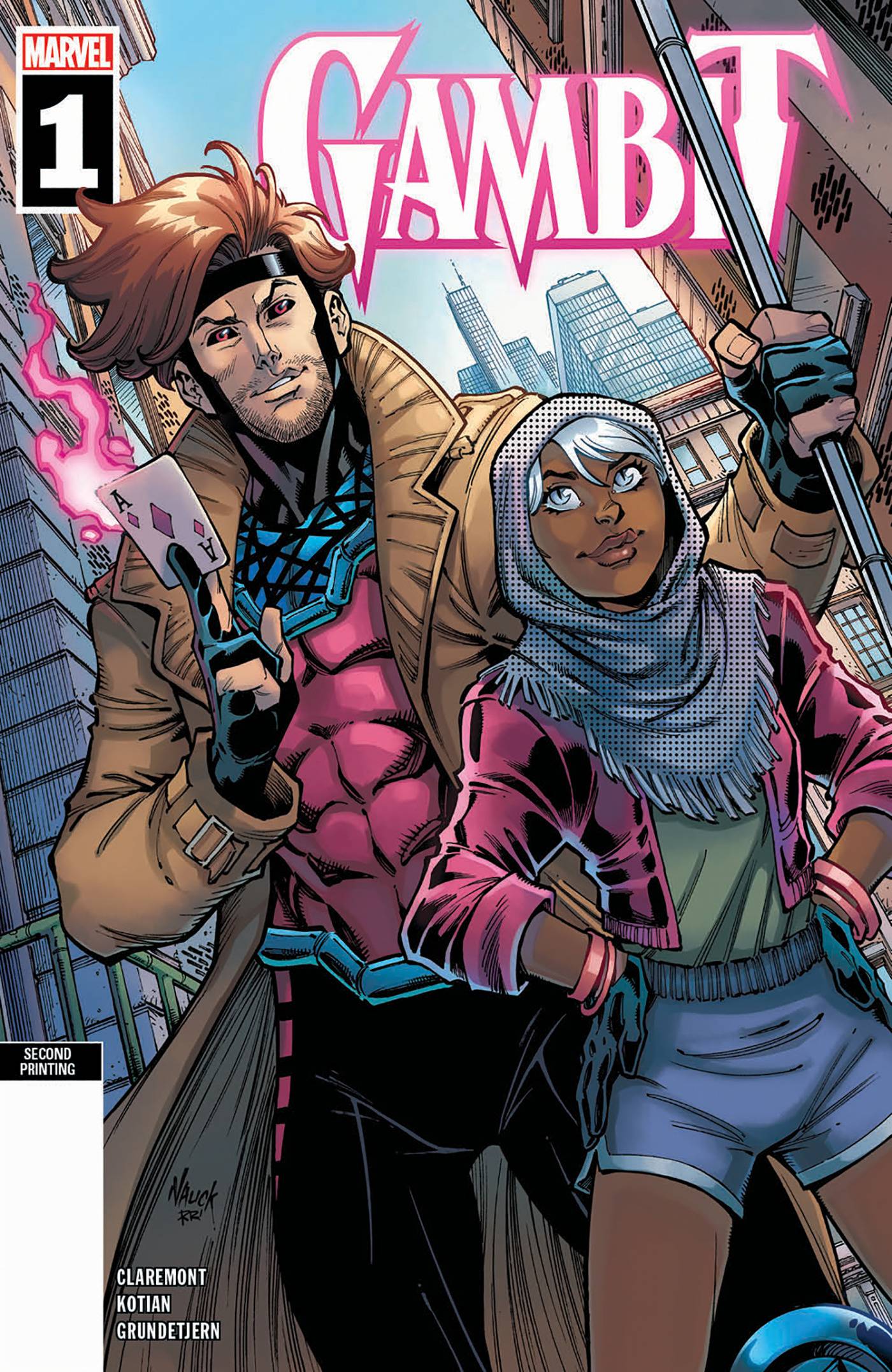 MARVEL PRH COMIC BOOK VF/NM GAMBIT #1 (OF 5) 2ND PTG NAUCK VARIANT