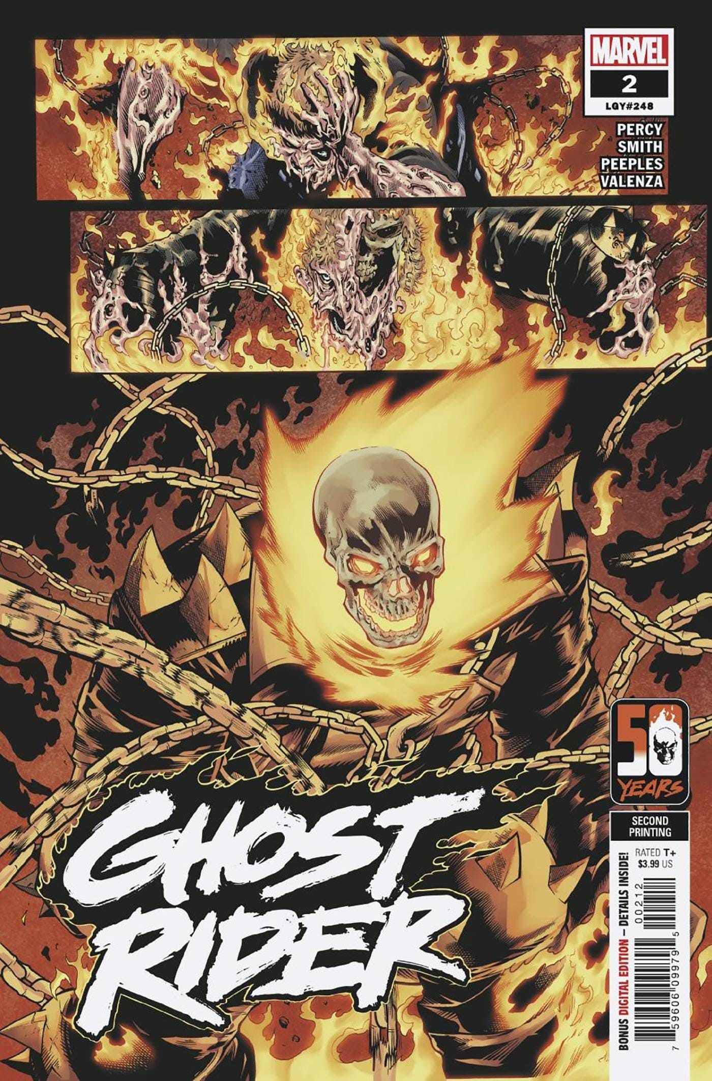 MARVEL PRH COMIC BOOK VF/NM GHOST RIDER #2 2ND PTG CORY SMITH VARIANT