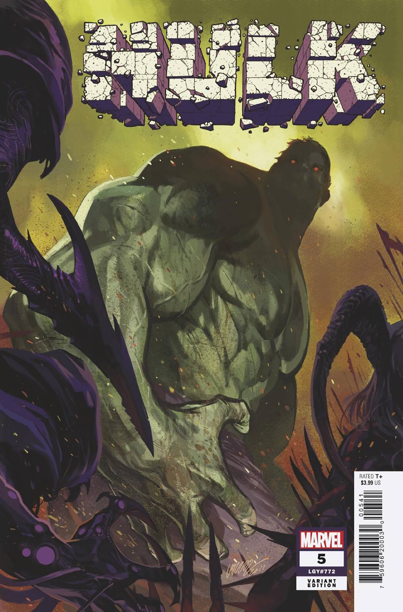 MARVEL PRH COMIC BOOK VF/NM HULK #5 LARRAZ VARIANT