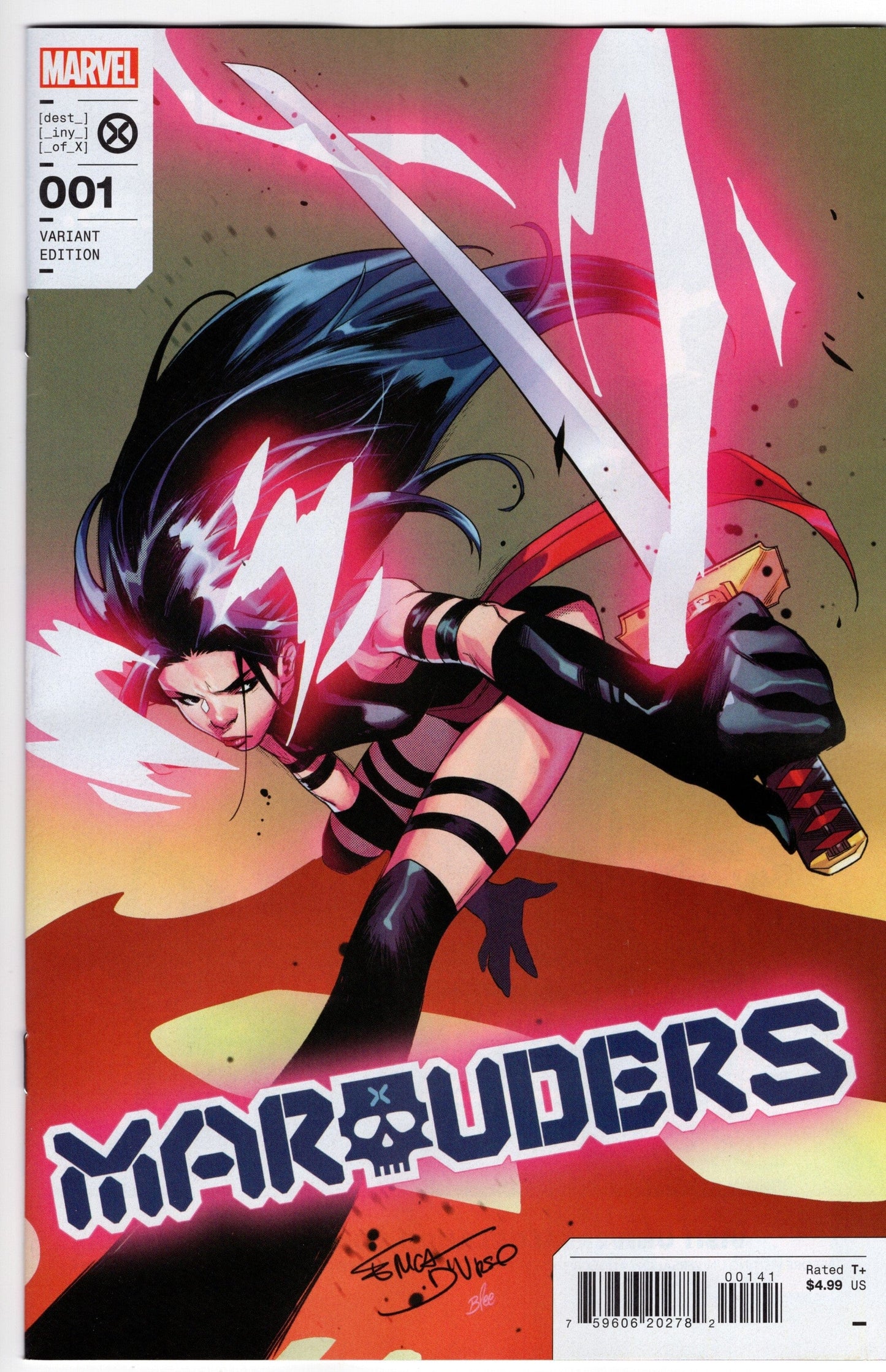 MARVEL PRH COMIC BOOK VF/NM MARAUDERS #1 DURSO VARIANT