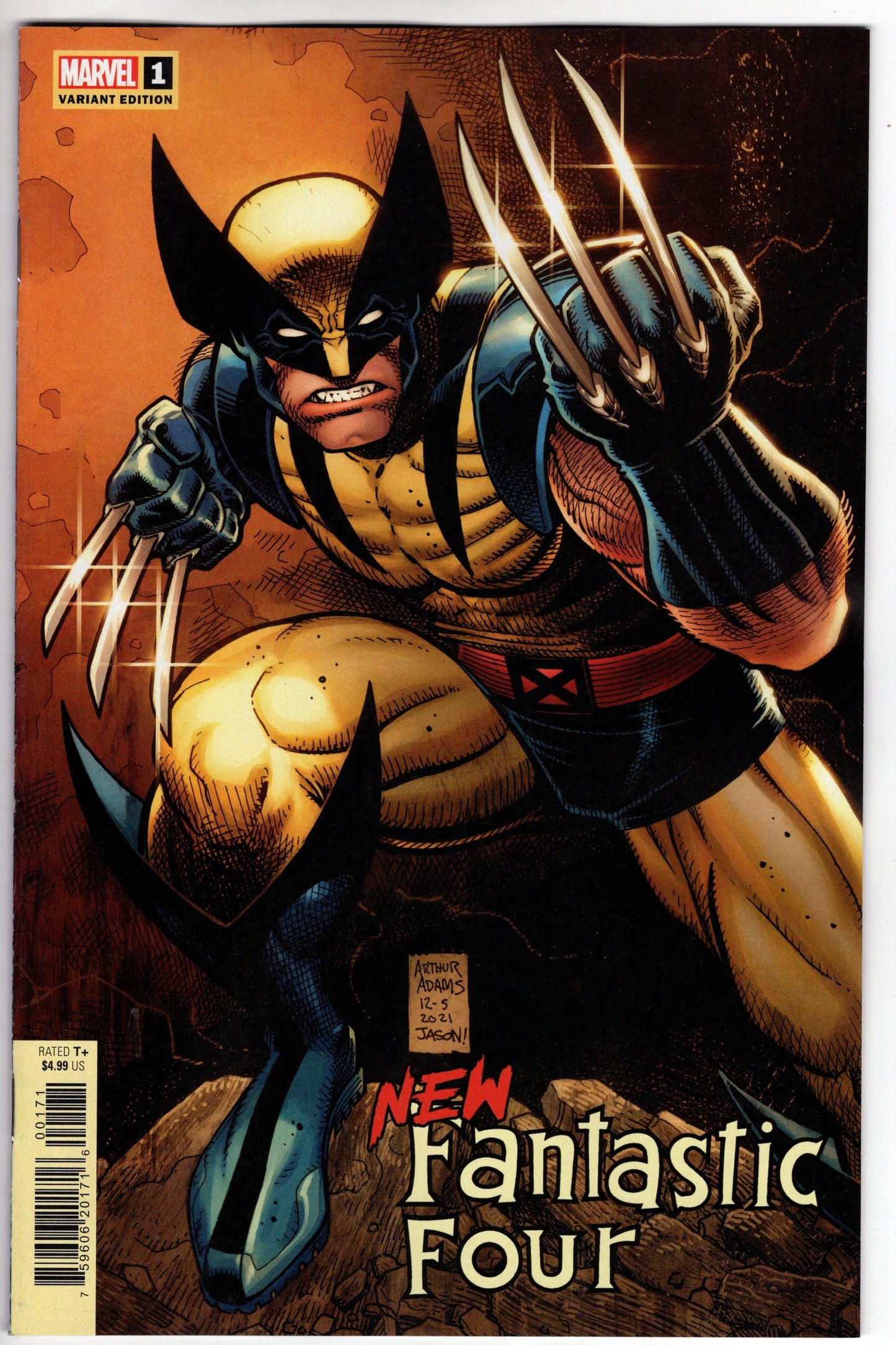 MARVEL PRH COMIC BOOK VF/NM NEW FANTASTIC FOUR #1 (OF 5) ADAMS VARIANT