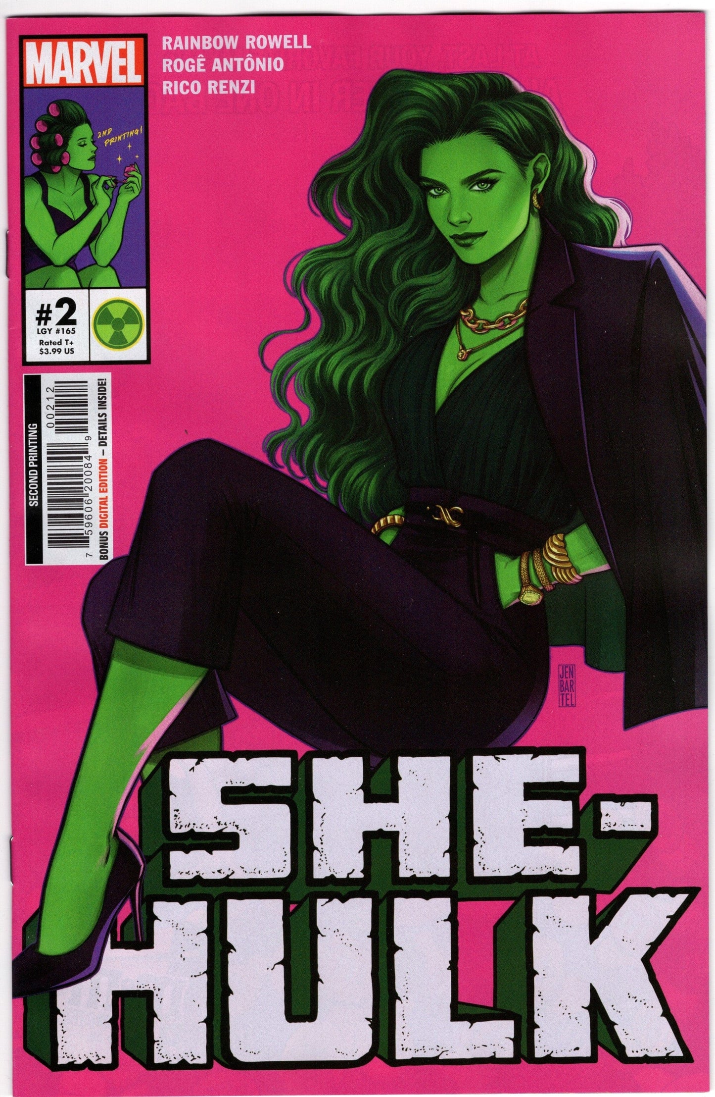 MARVEL PRH COMIC BOOK VF/NM SHE-HULK #2 2ND PTG BARTEL VARIANT