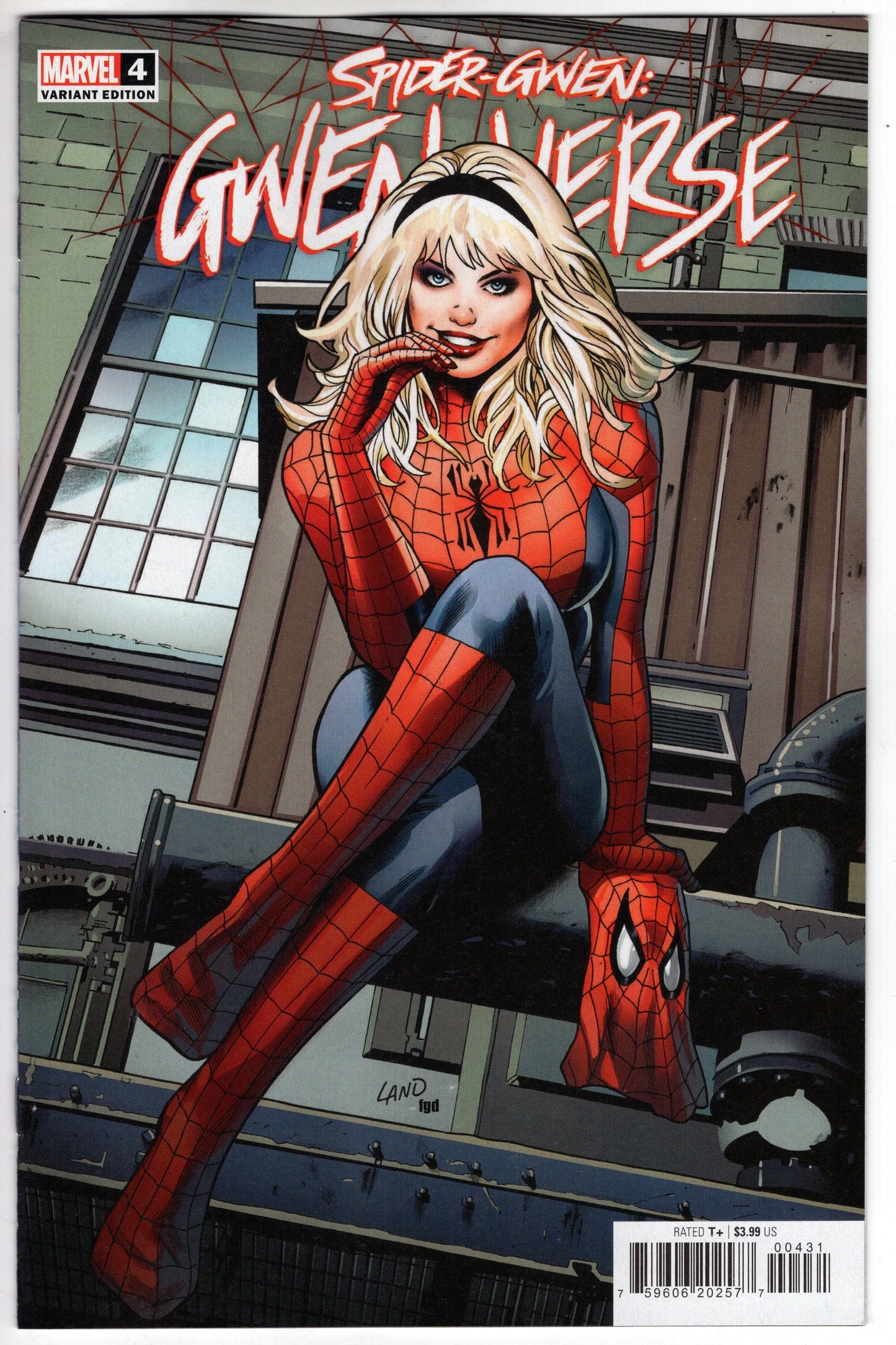 MARVEL PRH COMIC BOOK VF/NM SPIDER-GWEN GWENVERSE #4 (OF 5) LAND HOMAGE VARIANT