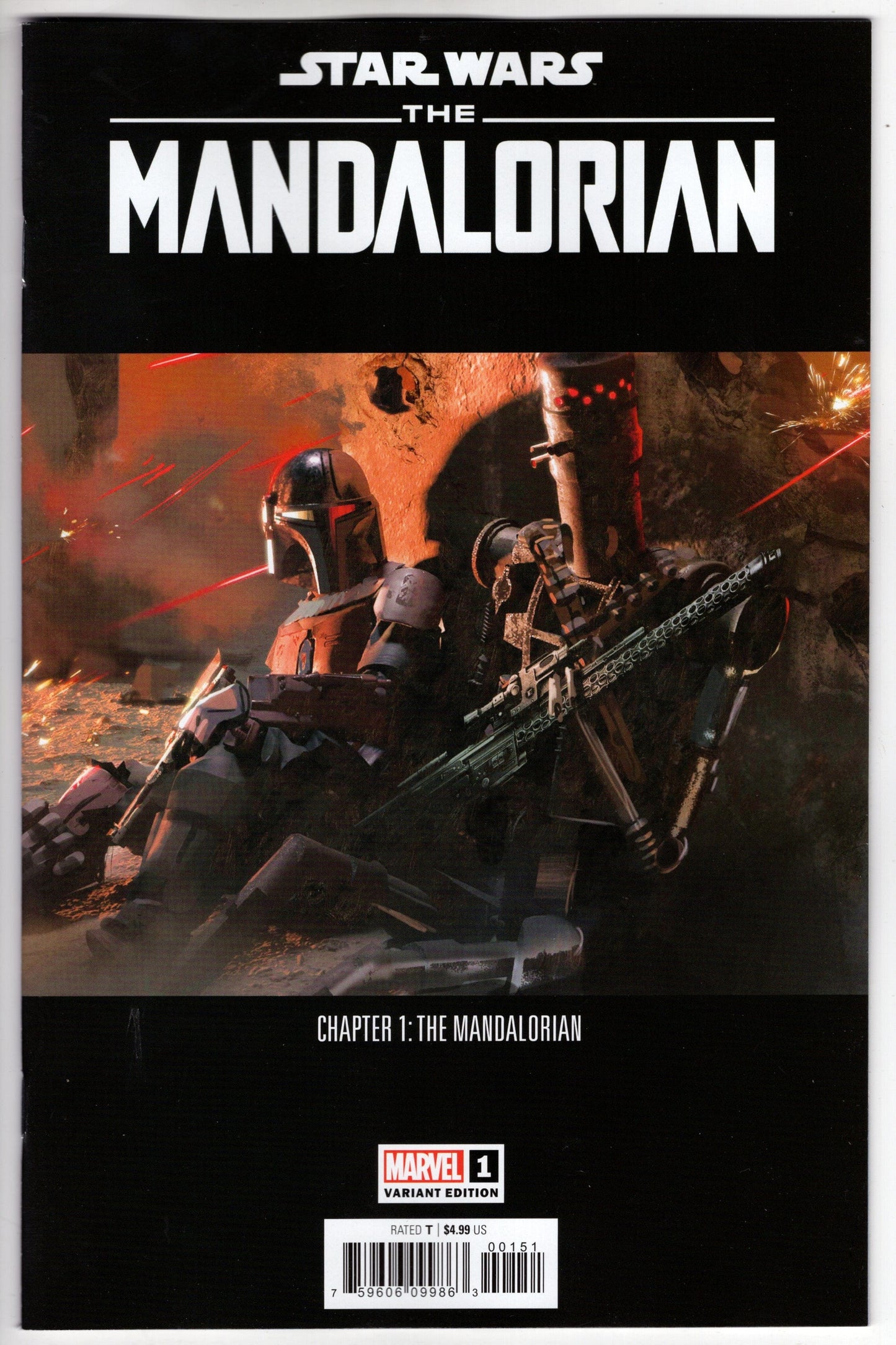 MARVEL PRH COMIC BOOK VF/NM STAR WARS MANDALORIAN #1 10 COPY INCV CONCEPT ART VARIANT