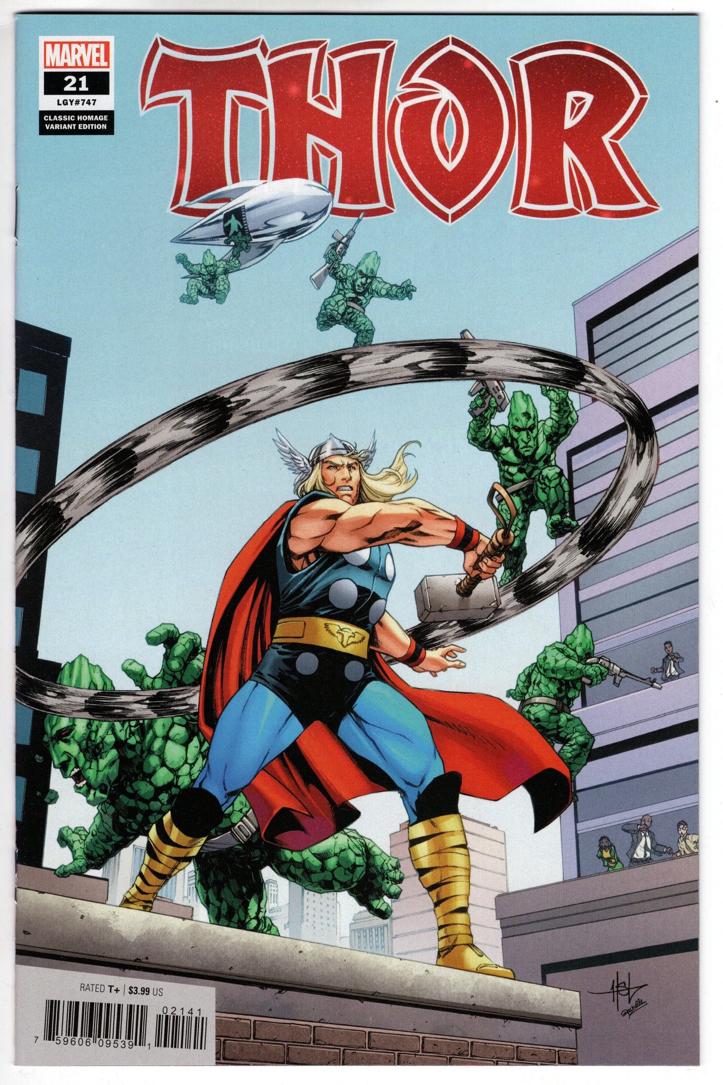 MARVEL PRH COMIC BOOK VF/NM Thor #21 Creees Lee Classic Homage Variant