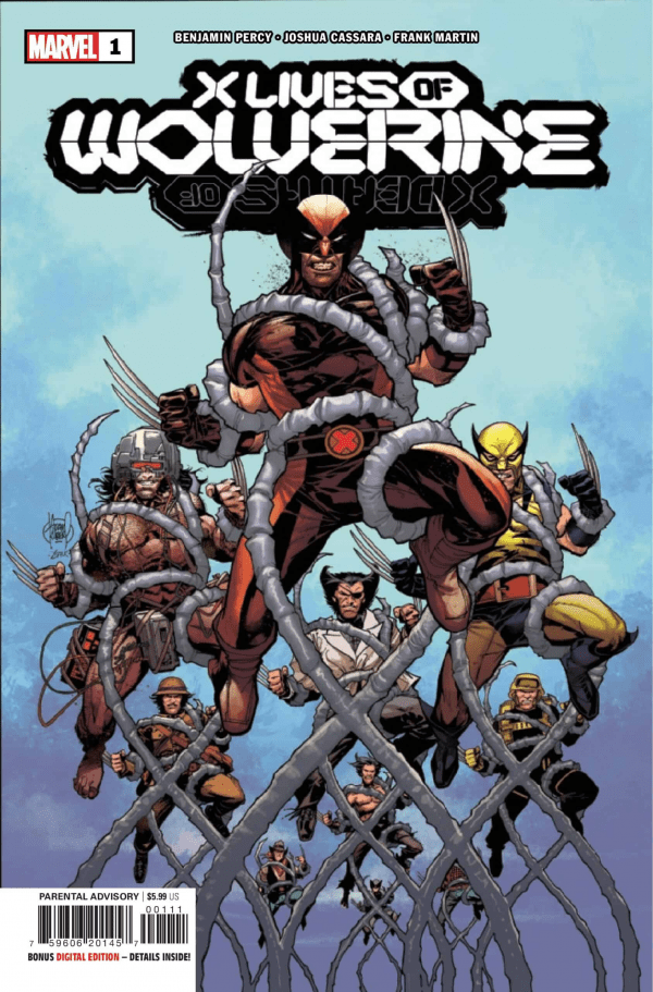 MARVEL PRH COMIC BOOK VF/NM X LIVES OF WOLVERINE #1