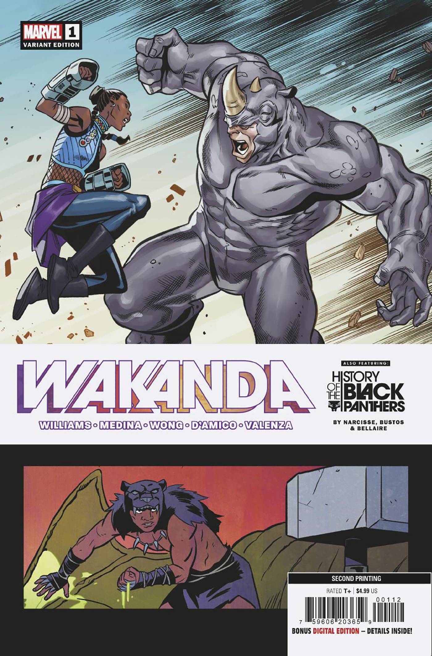 MARVEL PRH COMIC BOOK WAKANDA #1 (OF 5) 2ND PTG MEDINA VARIANT