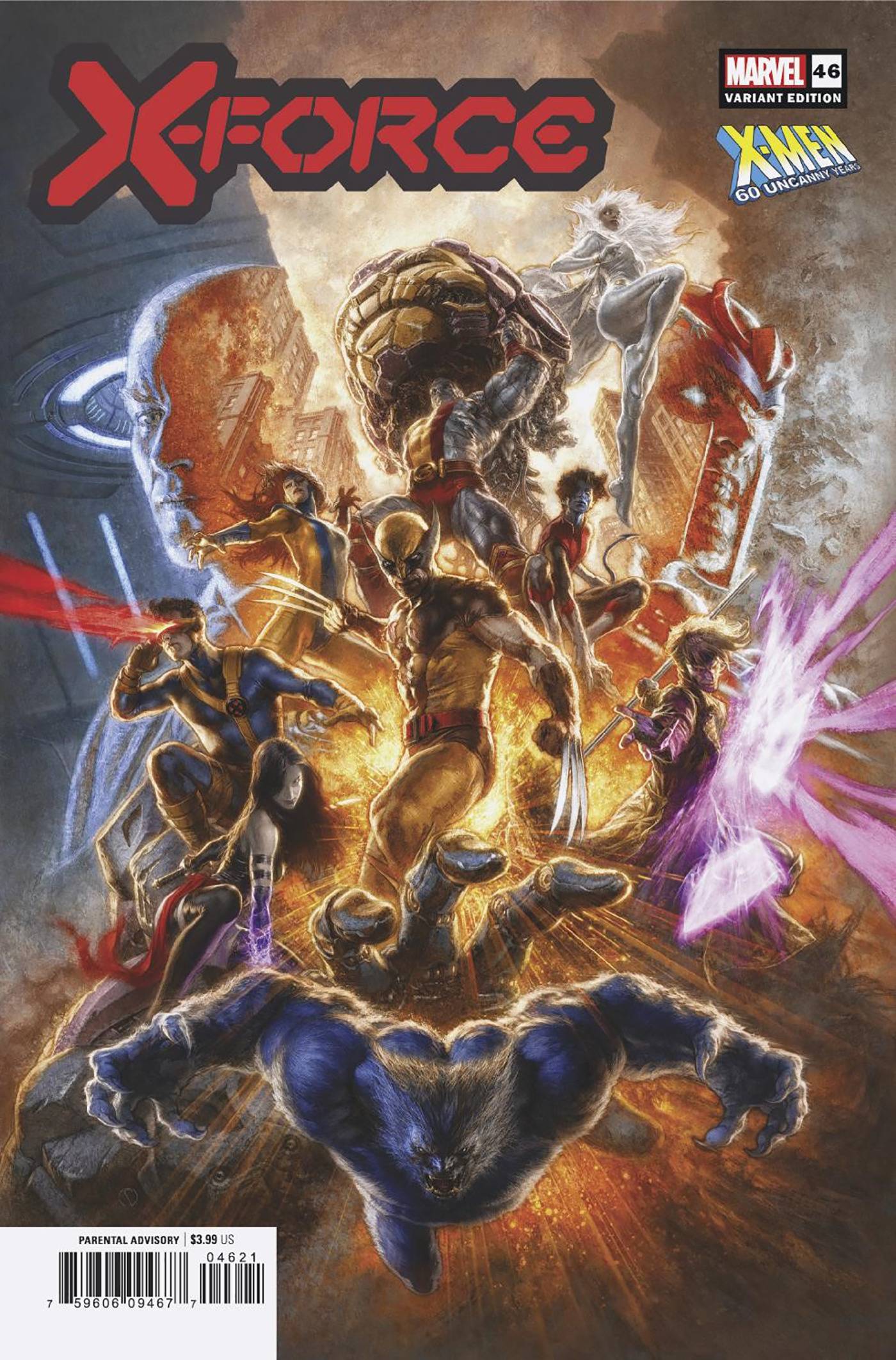 MARVEL PRH COMIC BOOK X-FORCE #46 MAURO CASCIOLO X-MEN 60TH VARIANT
