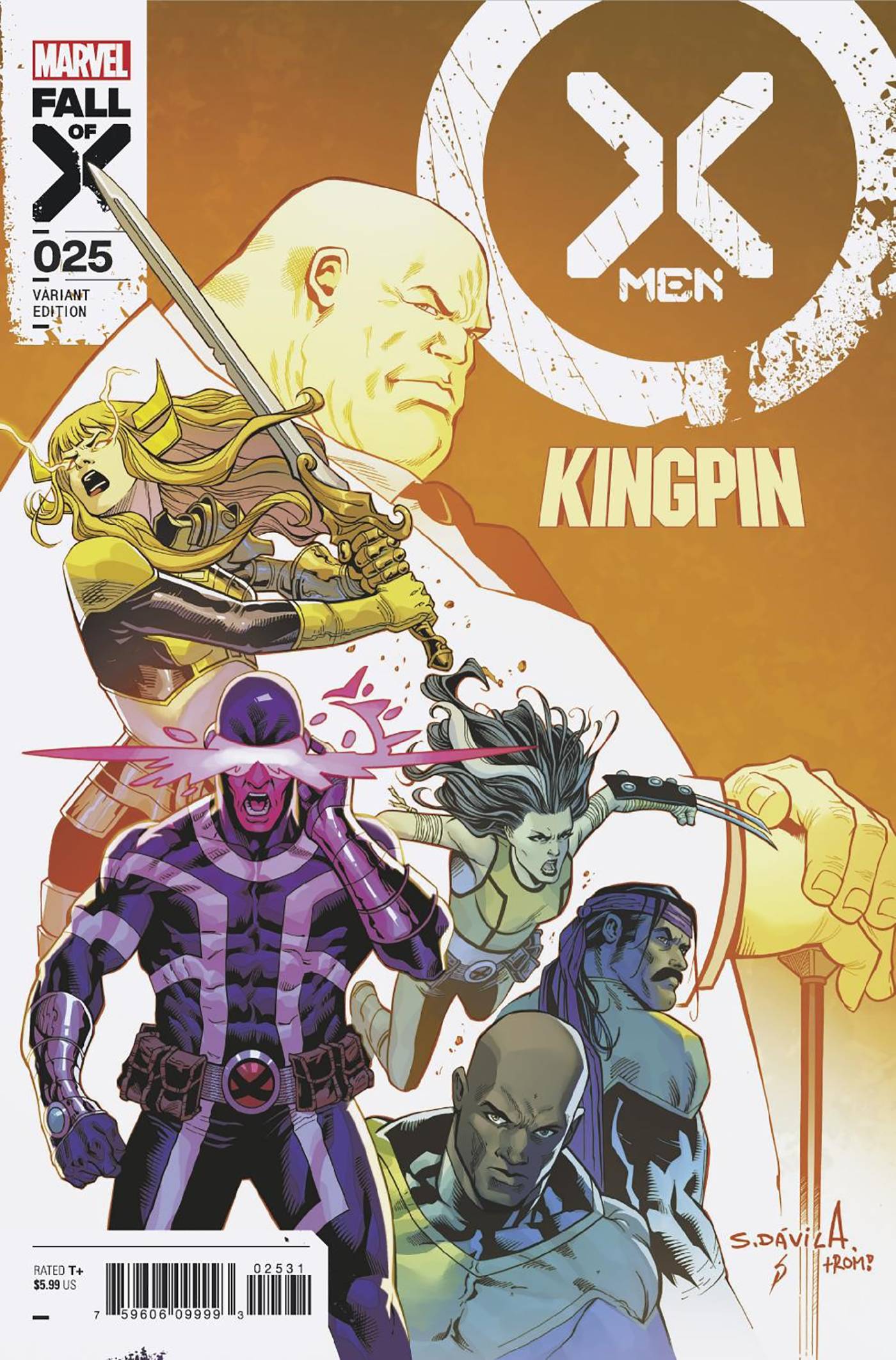 MARVEL PRH COMIC BOOK X-MEN #25 SERGIO DAVILA KINGPIN VAR