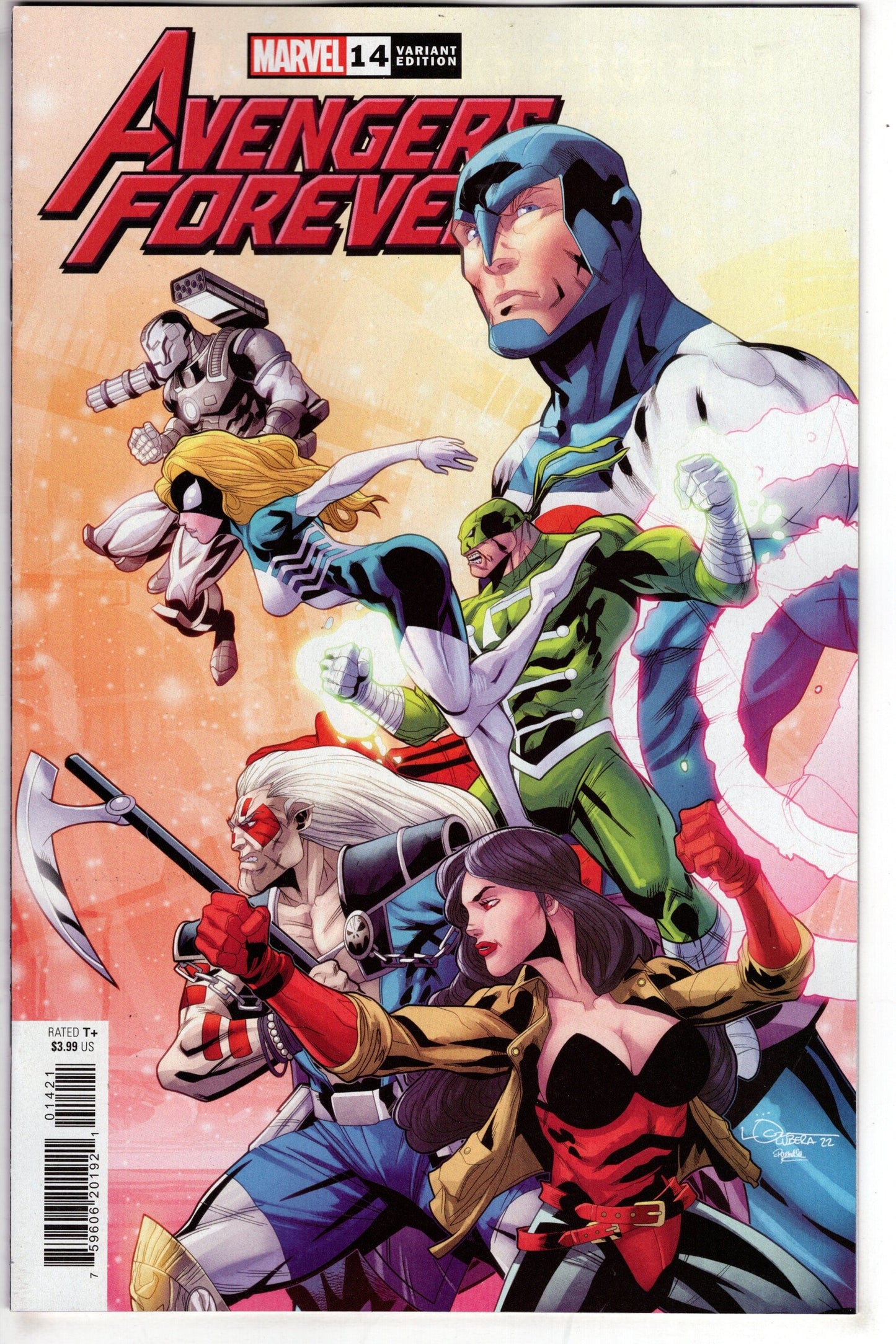 MARVEL PRH COMIC BOOKS AVENGERS FOREVER #14 LUBERA 90S AVENGERS ASSEMBLE CONNECT VA