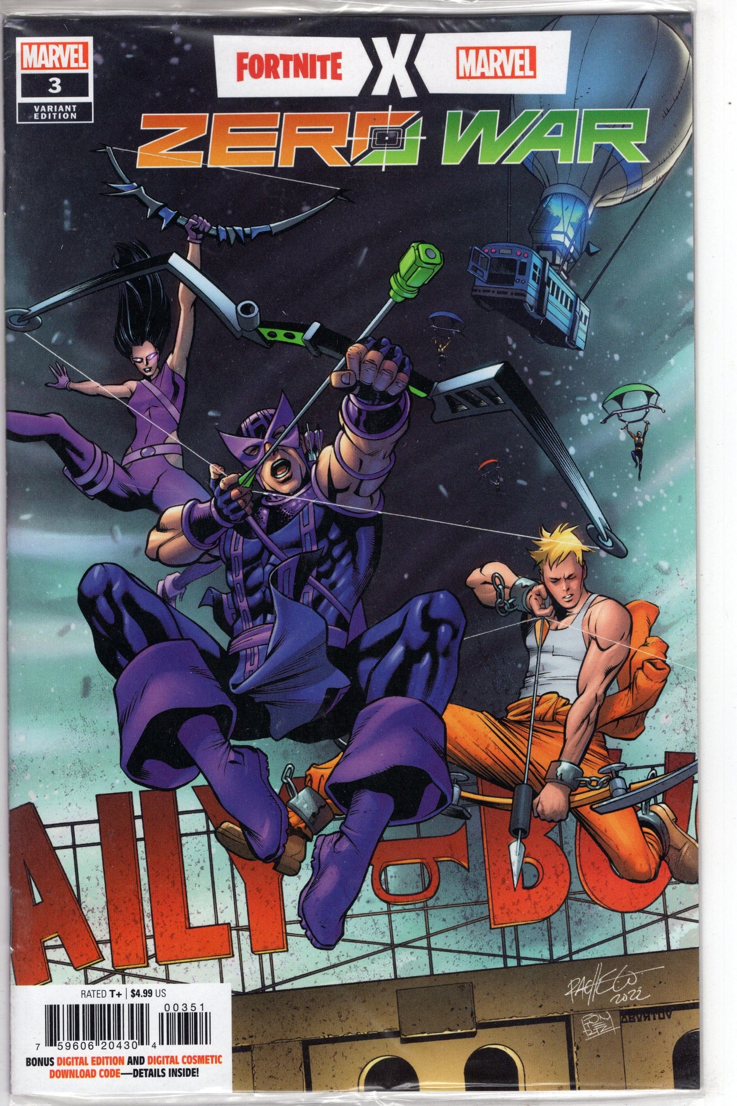 MARVEL PRH COMIC BOOKS VF/NM FORTNITE X MARVEL ZERO WAR #3 (OF 5) PACEHCO VARIANT