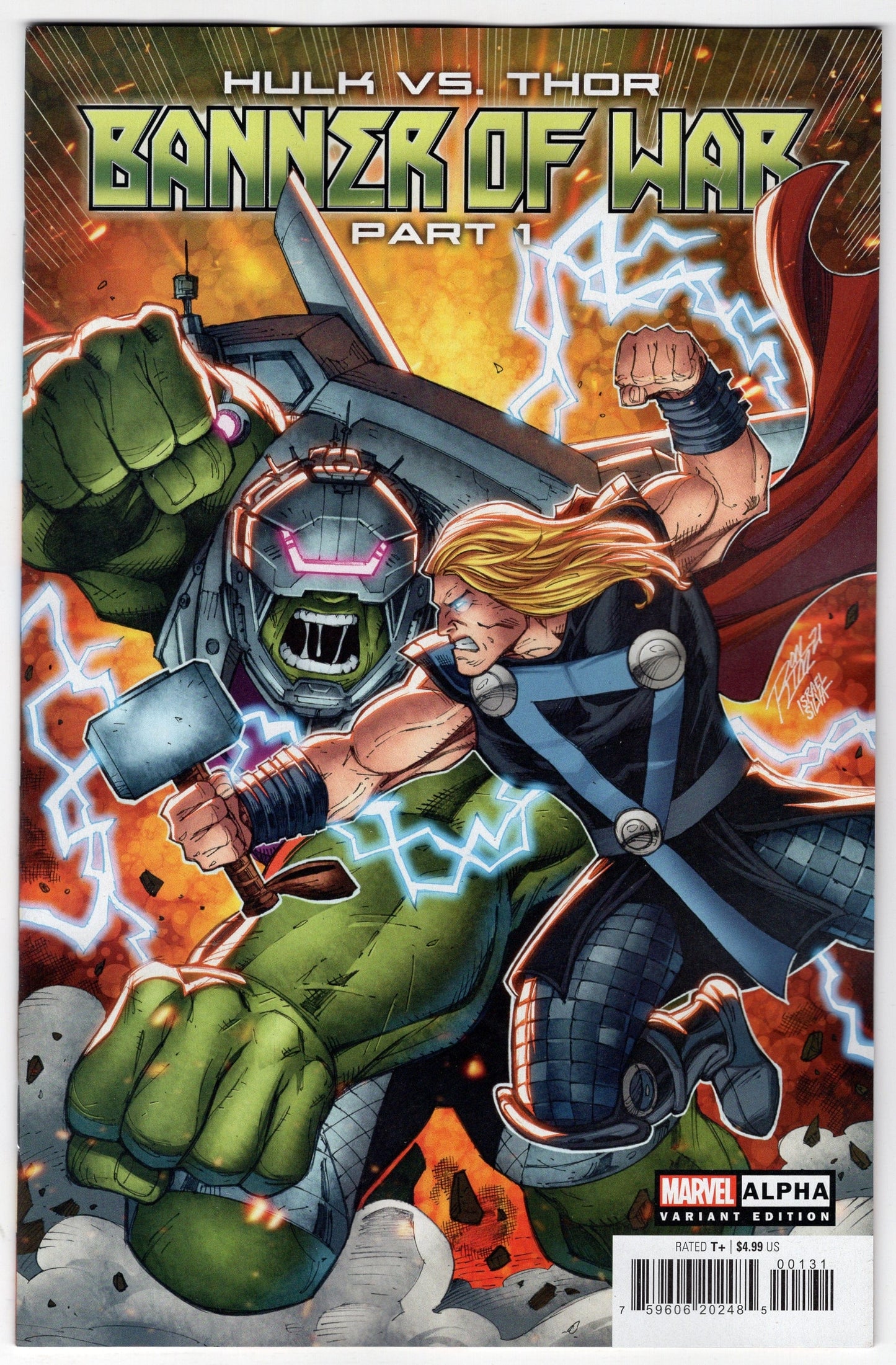 MARVEL PRH COMIC BOOKS VF/NM HULK VS THOR BANNER WAR ALPHA #1 RON LIM VARIANT