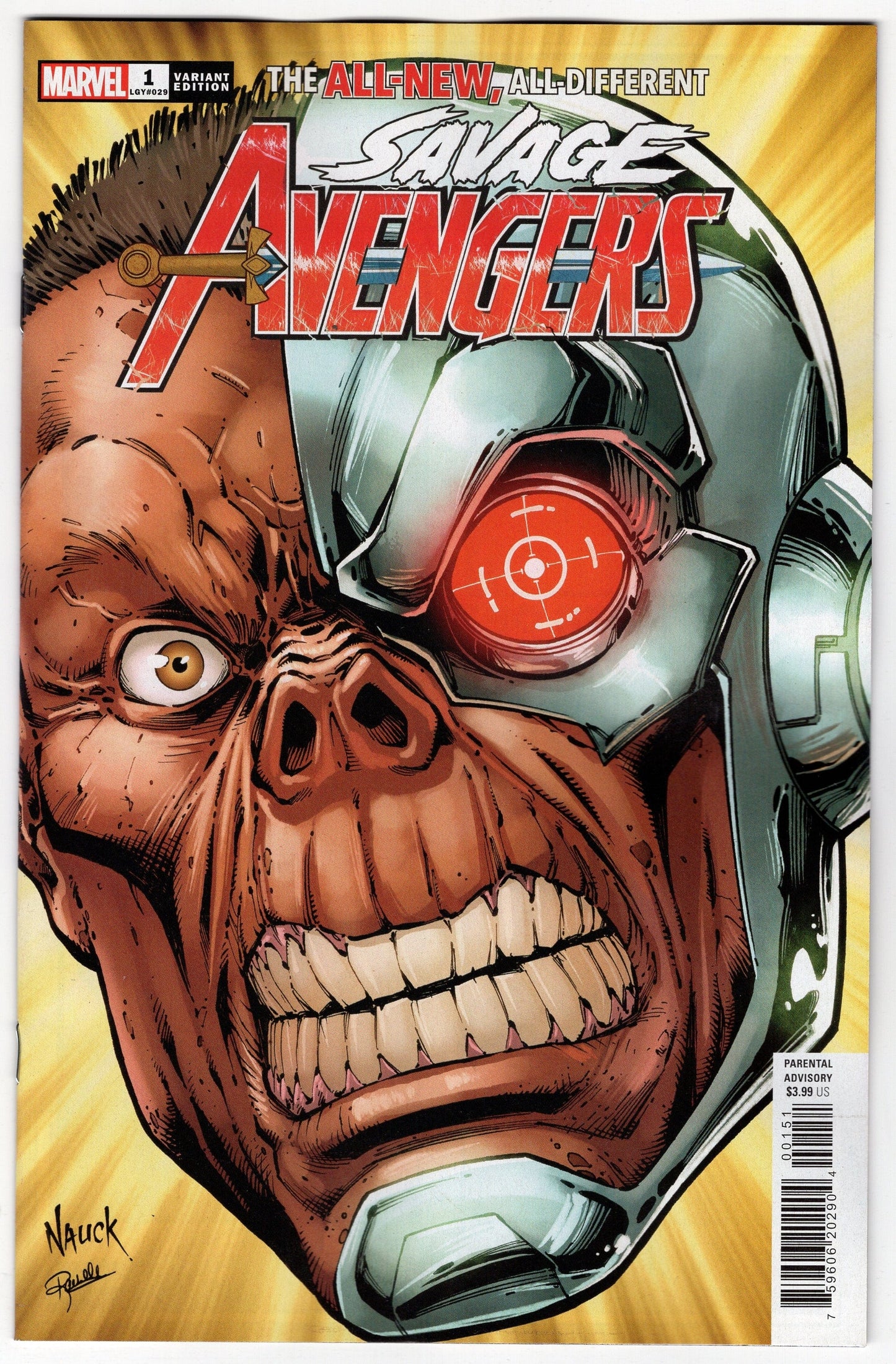MARVEL PRH COMIC BOOKS VF/NM SAVAGE AVENGERS #1 NAUCK HEADSHOT VARIANT