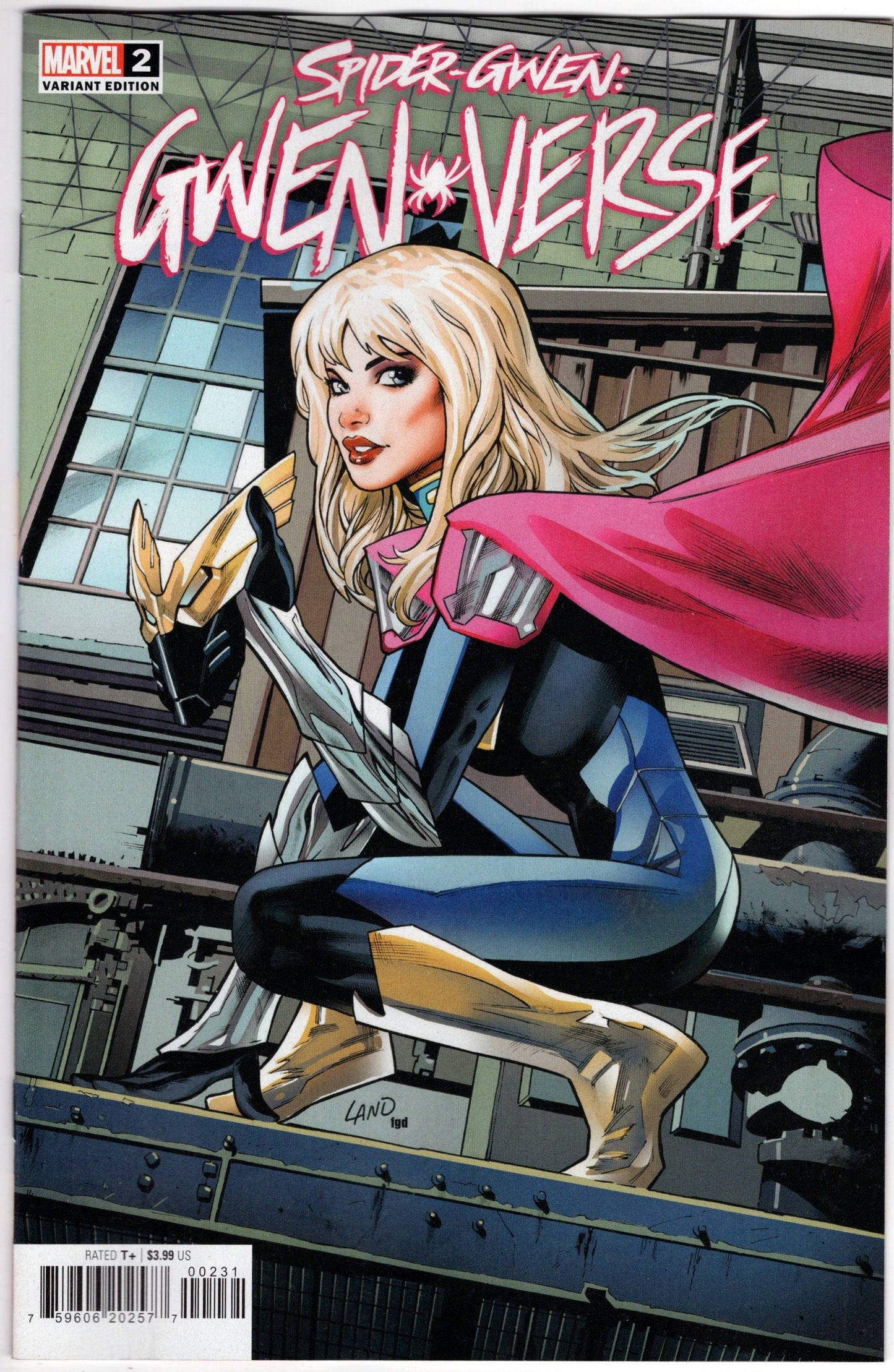 MARVEL PRH COMIC BOOKS VF/NM SPIDER-GWEN GWENVERSE #2 (OF 5) LAND HOMAGE VARIANT