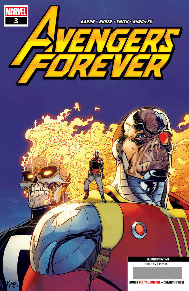 MARVEL PRH Comics Avengers Forever #3 2nd Print Kuder Variant