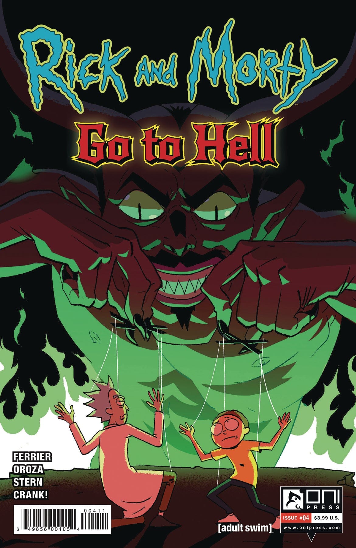 ONI PRESS INC. comic book RICK AND MORTY GO TO HELL #4 CVR A OROZA