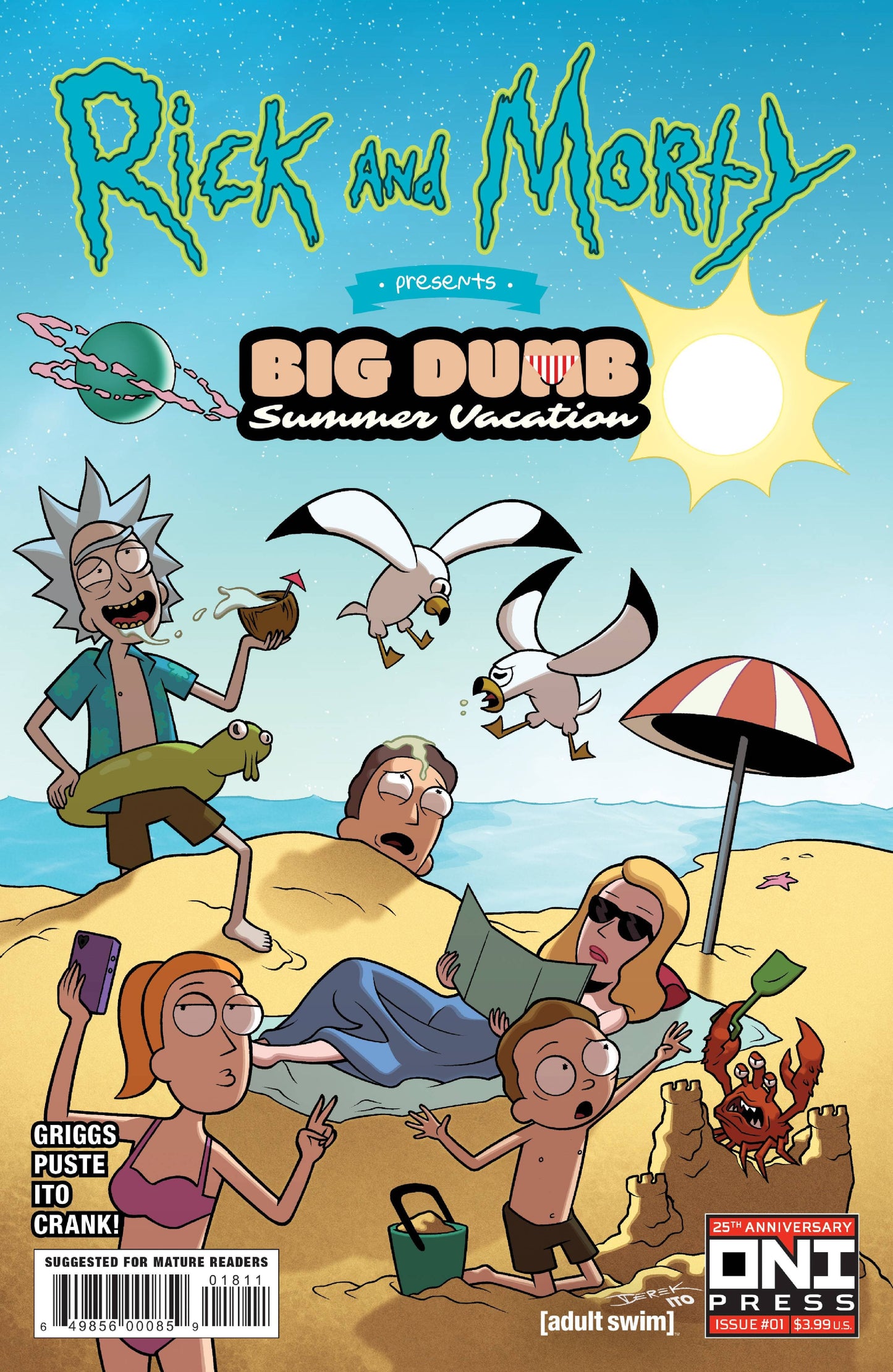 ONI PRESS INC. COMIC BOOK RICK & MORTY BIG DUMB SUMMER VACATION #1 CVR A FRIDOLFS
