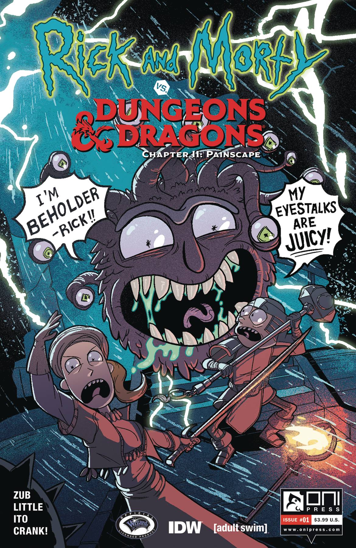 ONI PRESS INC. ONI PRESS INC. RICK & MORTY VS D&D II PAINSCAPE #1 CVR B ZUB (MR)