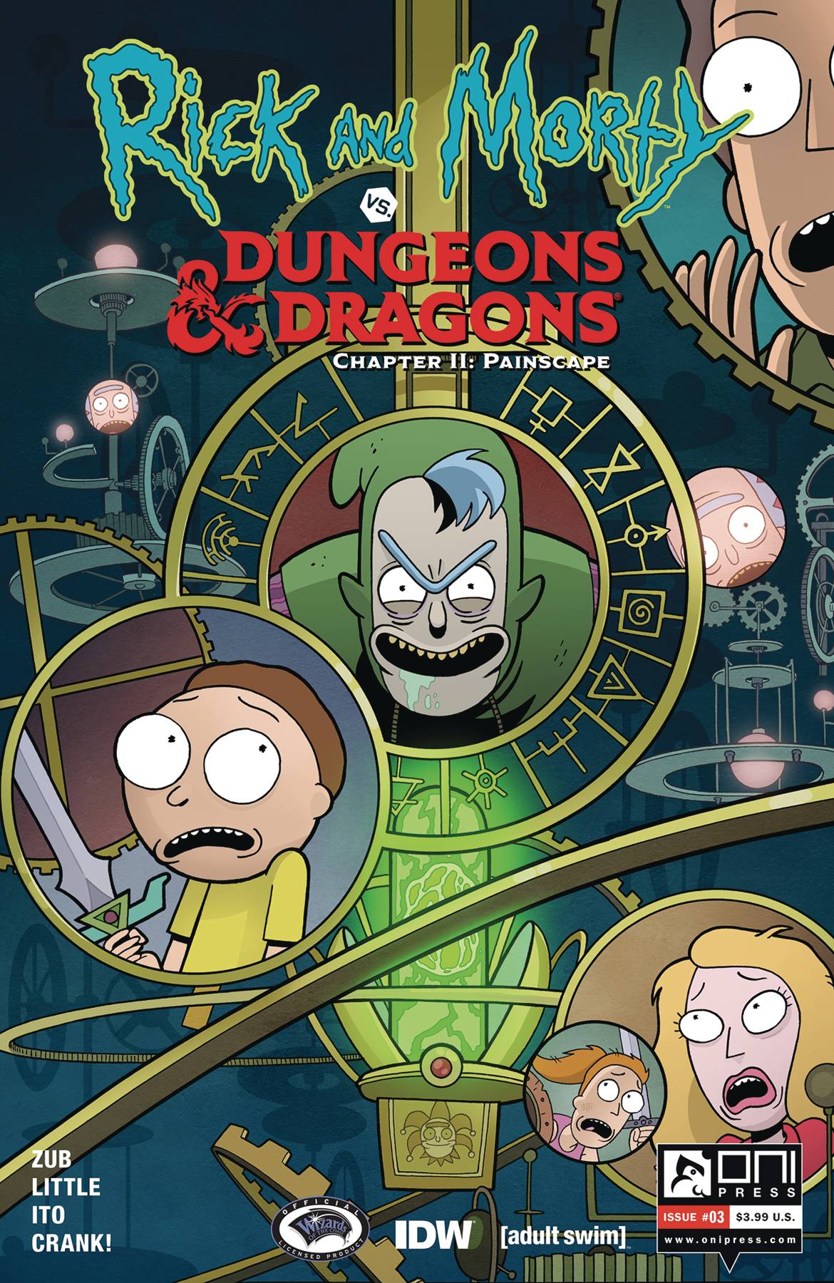 ONI PRESS INC. ONI PRESS INC. RICK & MORTY VS D&D II PAINSCAPE #3 CVR A ITO (MR)