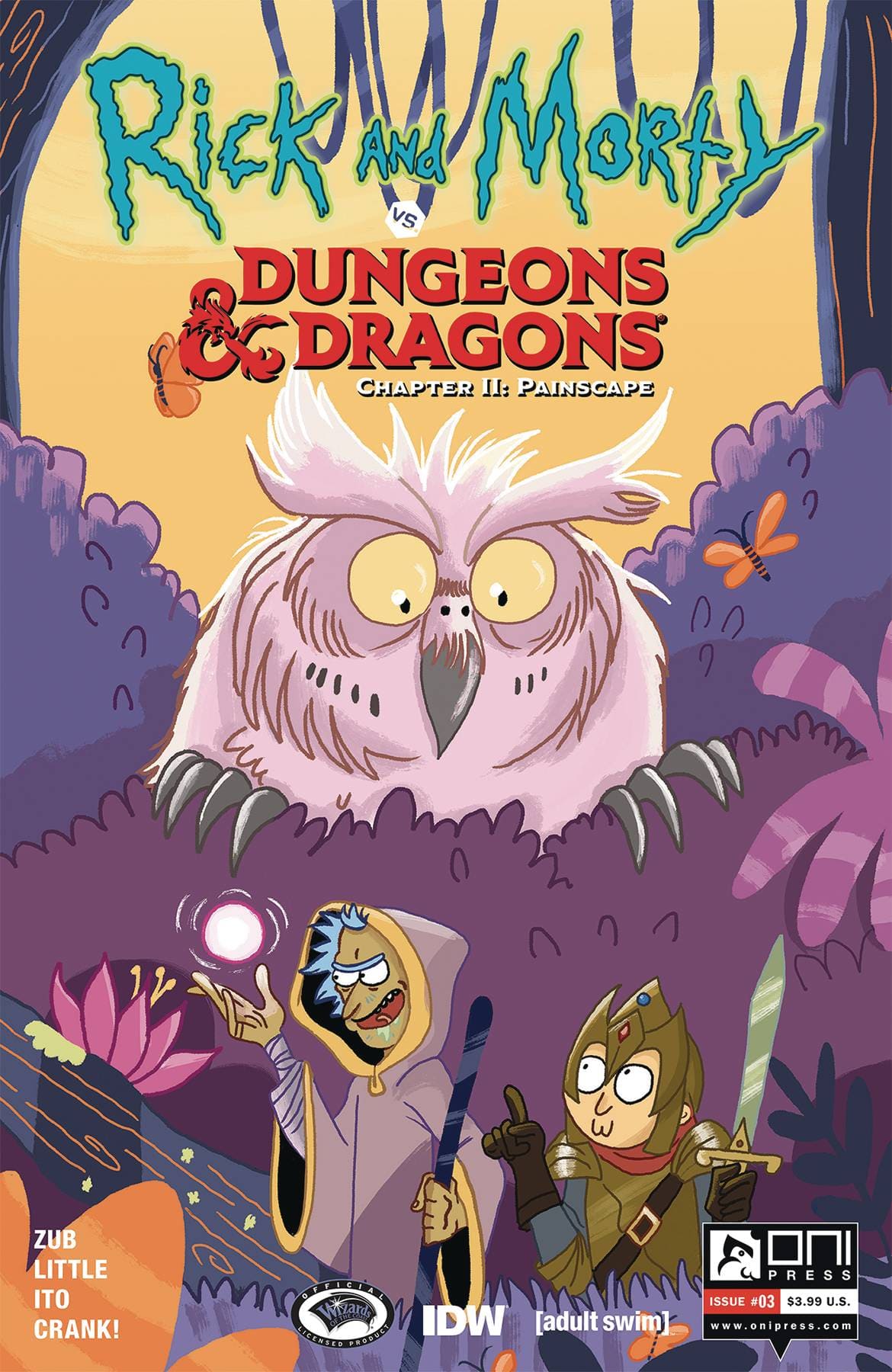 ONI PRESS INC. ONI PRESS INC. RICK & MORTY VS D&D II PAINSCAPE #3 CVR B ALLANT (MR)