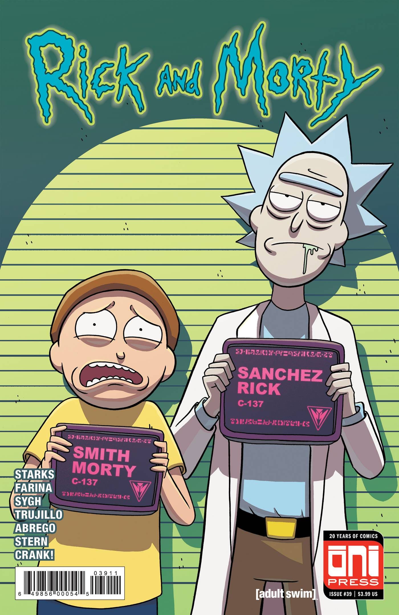 ONI PRESS INC. RICK & MORTY #39 CVR A
