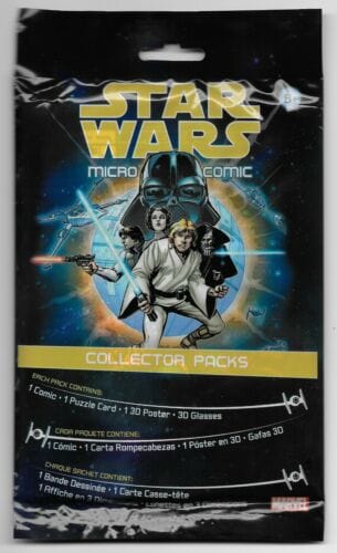 Packrat Comics COMIC BOOK Star Wars Micro Comic (2015) IDW Comics 3D Poster / 3D Glasses Package
