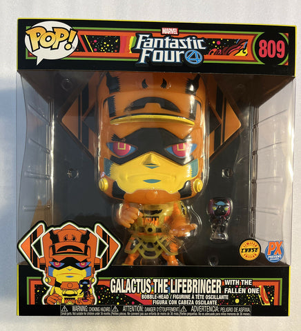 Funko Pop! Black Light 10-Inch Galactus W/ Silver Surfer #809 CHASE PX Preview - Packrat Comics