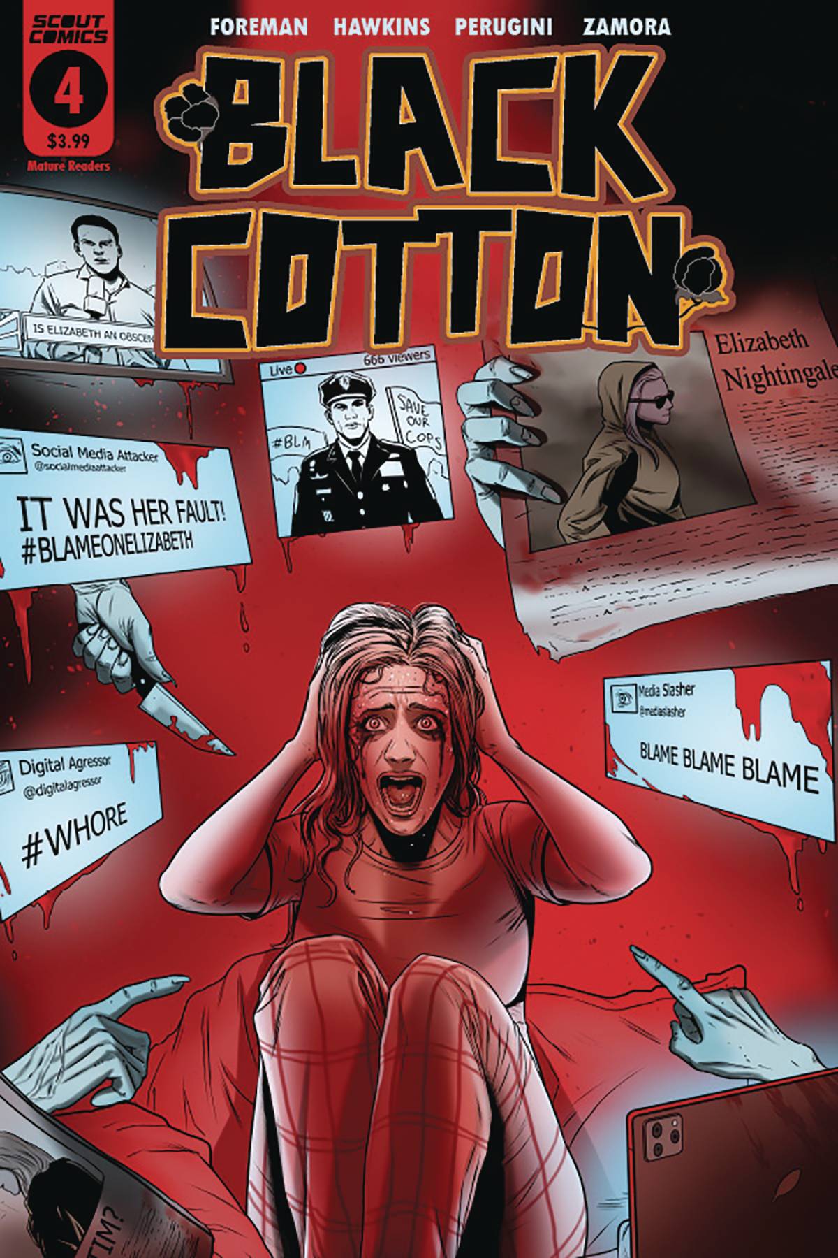 SCOUT COMICS comic books BLACK COTTON #4 (OF 6)