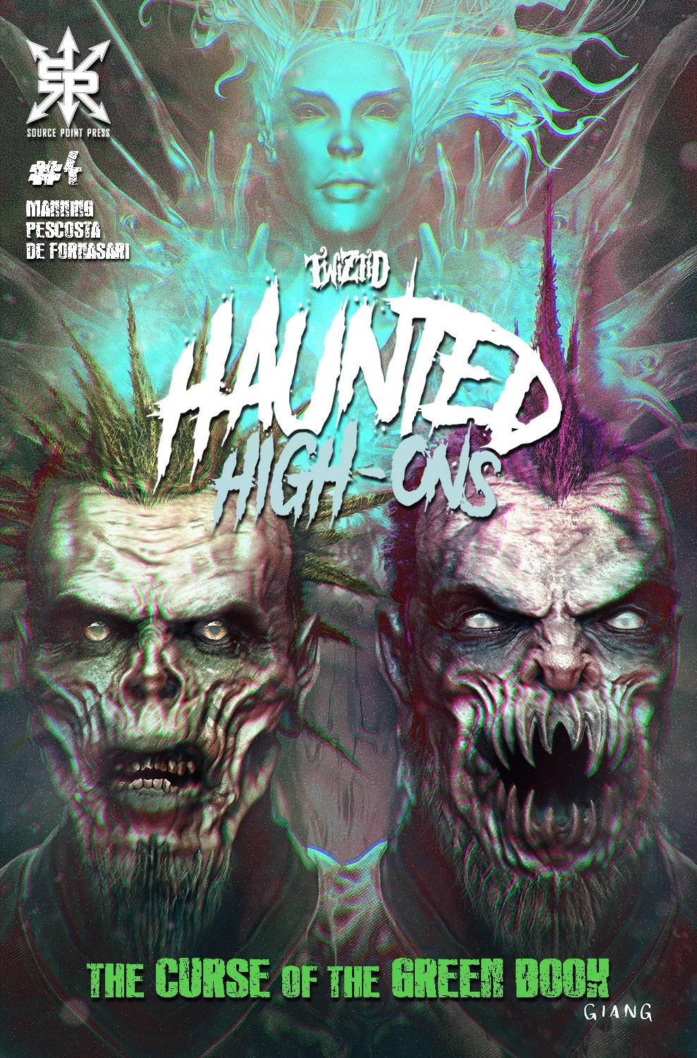 SOURCE POINT PRESS DIRK TWIZTID HAUNTED HIGH ONS CURSE OF GREEN BOOK #4 (OF 4) CVR B