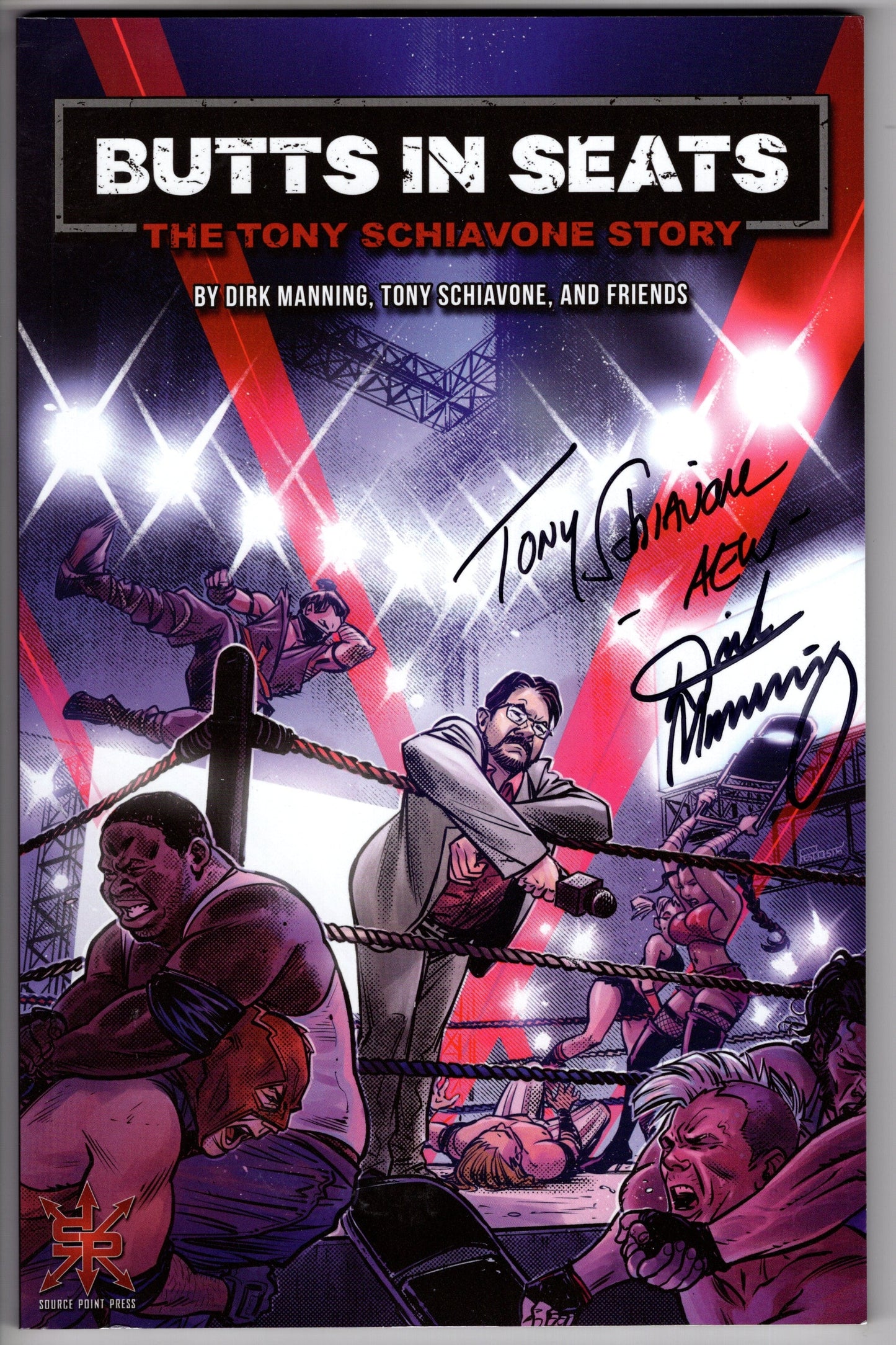 SOURCE POINT PRESS trade BUTTS IN SEATS THE TONY SCHIAVONE STORY SIGNED