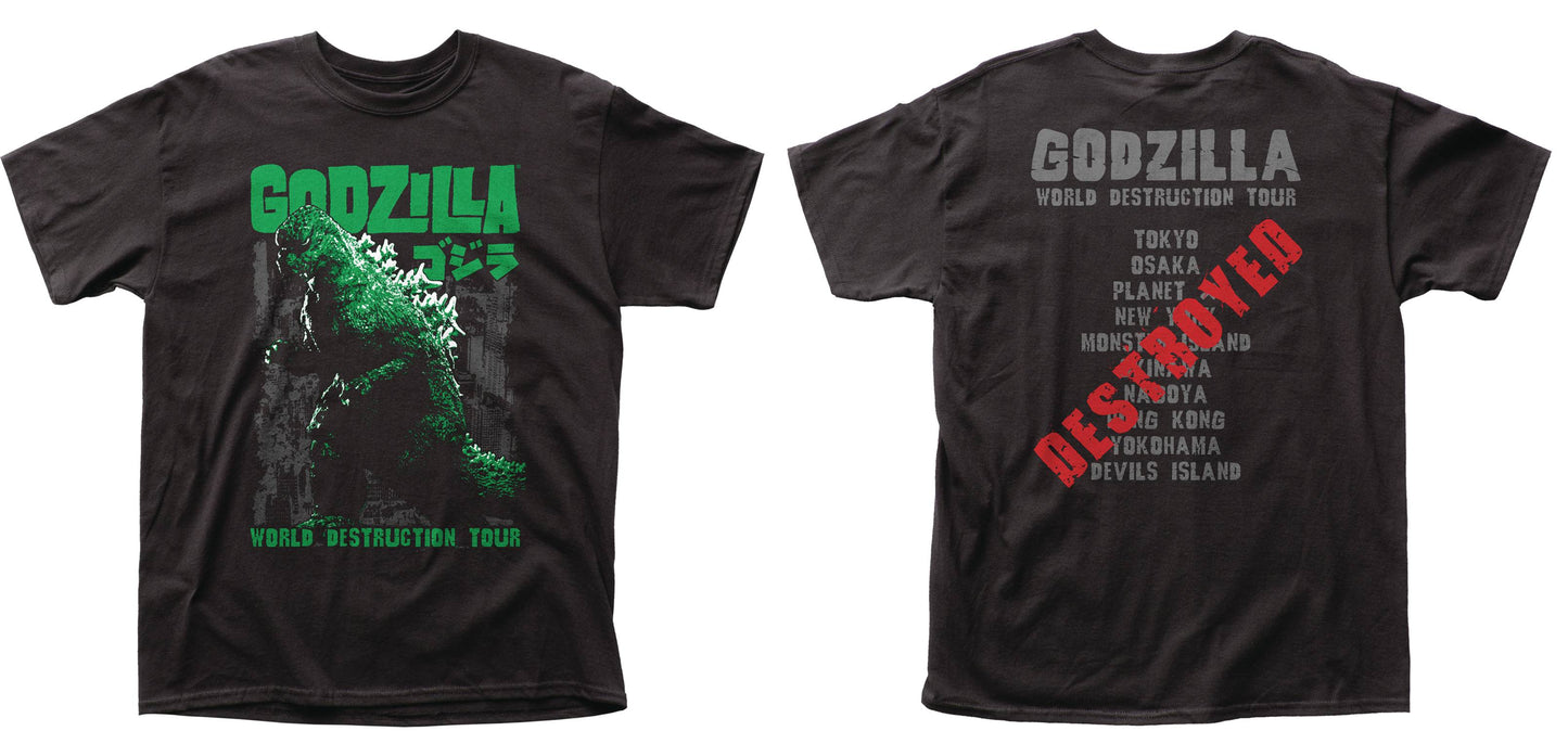 T-SHIRT T-SHIRT GODZILLA WORLD DESTRUCTION TOUR T/S