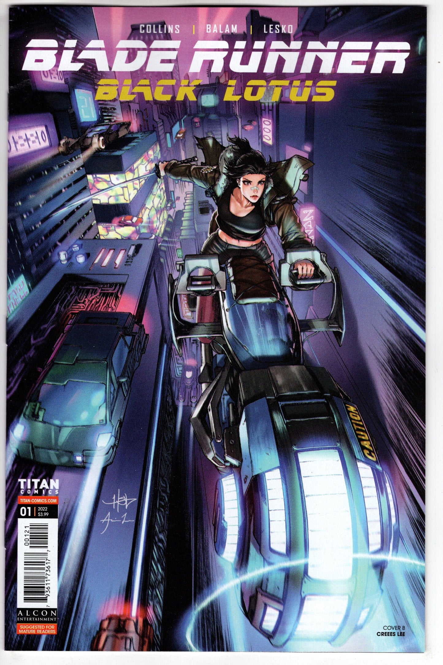 TITAN COMICS COMIC BOOK VF/NM BLADE RUNNER BLACK LOTUS #1 CVR B LEE