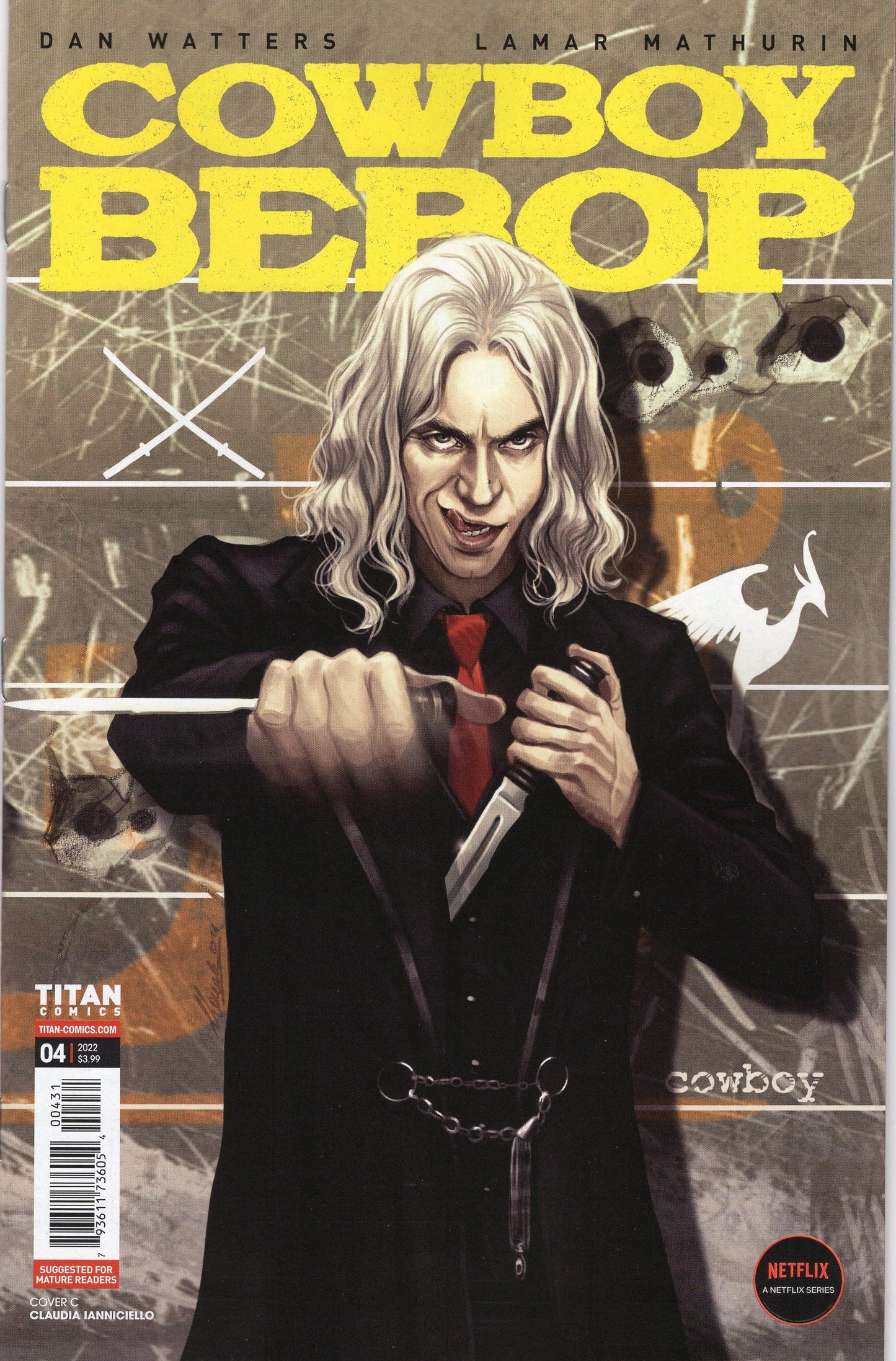 TITAN COMICS COMIC BOOK VF/NM COWBOY BEBOP #4 CVR C IANNICIELLO