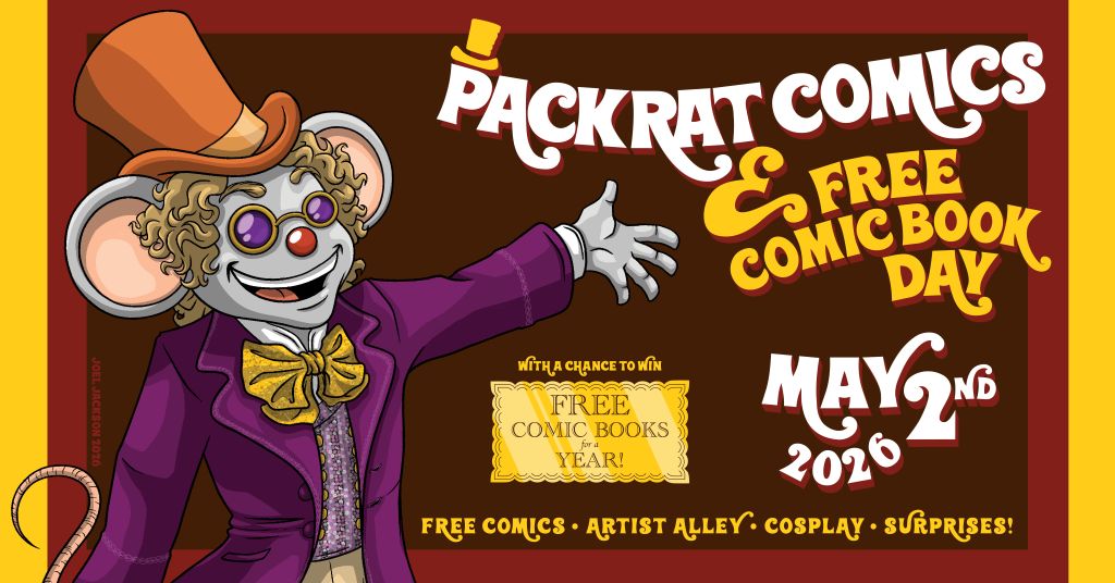 Free Comic Book Day at Packrat Comics: Who Will Find the Golden Ticket?