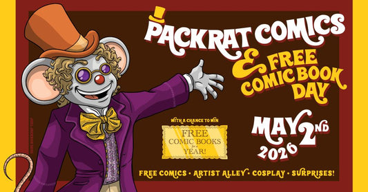 Free Comic Book Day at Packrat Comics: Who Will Find the Golden Ticket?