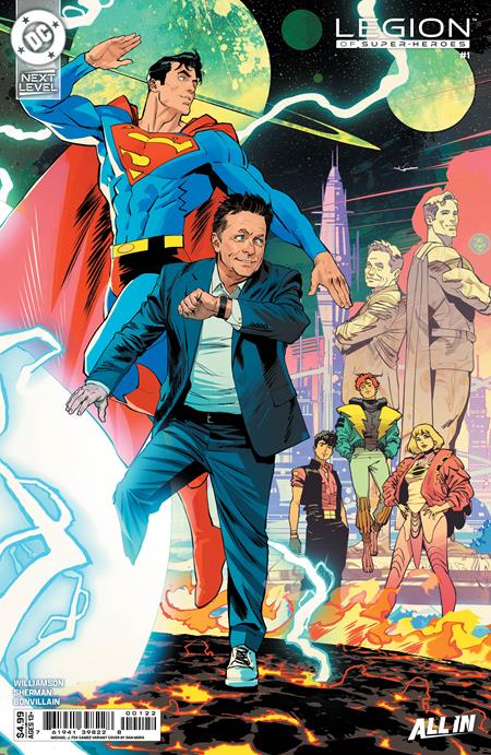 LEGION OF SUPER-HEROES #1 CVR H DAN MORA MICHAEL J FOX CAMEO CARD STOCK VAR (VF/NM)