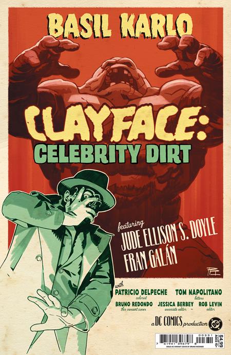 CLAYFACE CELEBRITY DIRT #3 (OF 6) CVR C BRUNO REDONDO CARD STOCK VAR (VF/NM)