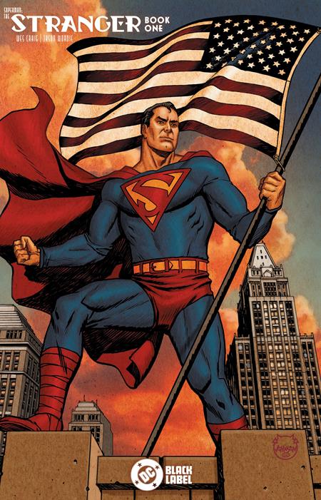 SUPERMAN THE STRANGER #1 (OF 6) CVR B DAVE JOHNSON CARD STOCK VAR (MR) (VF/NM)