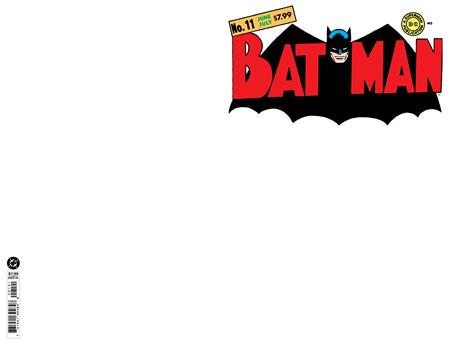 BATMAN #11 FACSIMILE EDITION CVR B BLANK CARD STOCK VAR (VF/NM)