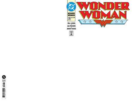 WONDER WOMAN #72 FACSIMILE EDITION CVR C BLANK CARD STOCK VAR (VF/NM)