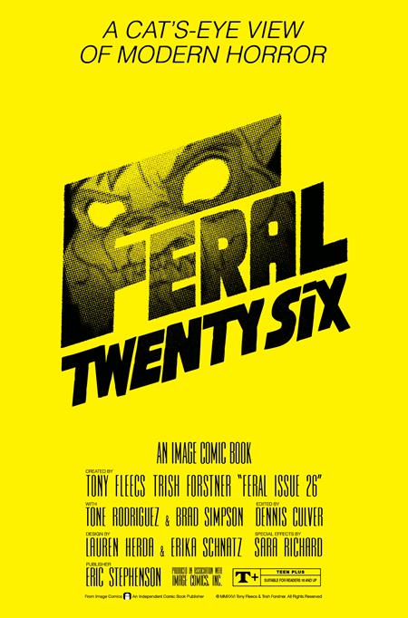 FERAL #26 CVR B TONY FLEECS & TRISH FORSTNER THE SHINING HOMAGE VAR (VF/NM)