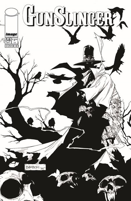 GUNSLINGER SPAWN #58 CVR B CARLO BARBERI B&W VAR (VF/NM)