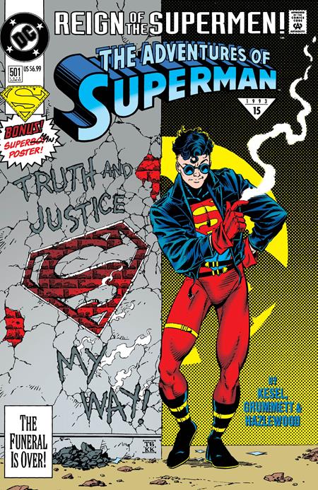 ADVENTURES OF SUPERMAN #501 FACSIMILE EDITION CVR C TOM GRUMMETT FOIL VAR (VF/NM)