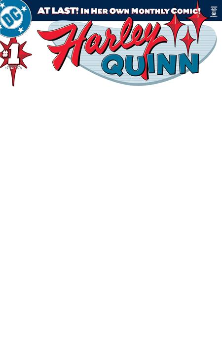 HARLEY QUINN #1 FACSIMILE EDITION CVR B BLANK CARD STOCK VAR (VF/NM) - Packrat Comics
