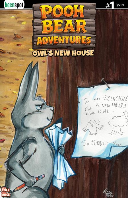 POOH BEAR ADVENTURES OWLS NEW HOUSE #1 (ONE SHOT) CVR A TESSA ROSE (VF/NM) - Packrat Comics