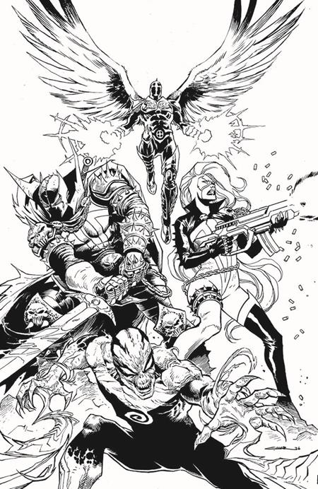 SPAWN SCORCHED #56 CVR B YILDIRAY CINAR B&W VIRGIN VAR (VF/NM) - Packrat Comics
