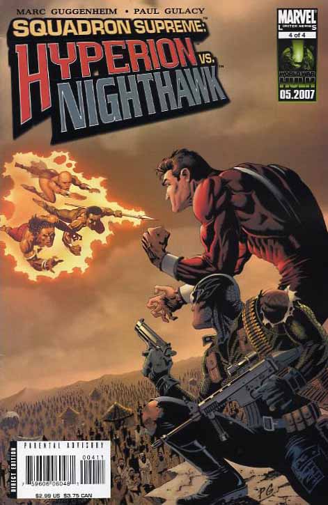 Squadron Supreme: Hyperion vs. Nighthawk #4 CVR A Marvel 2007 VF