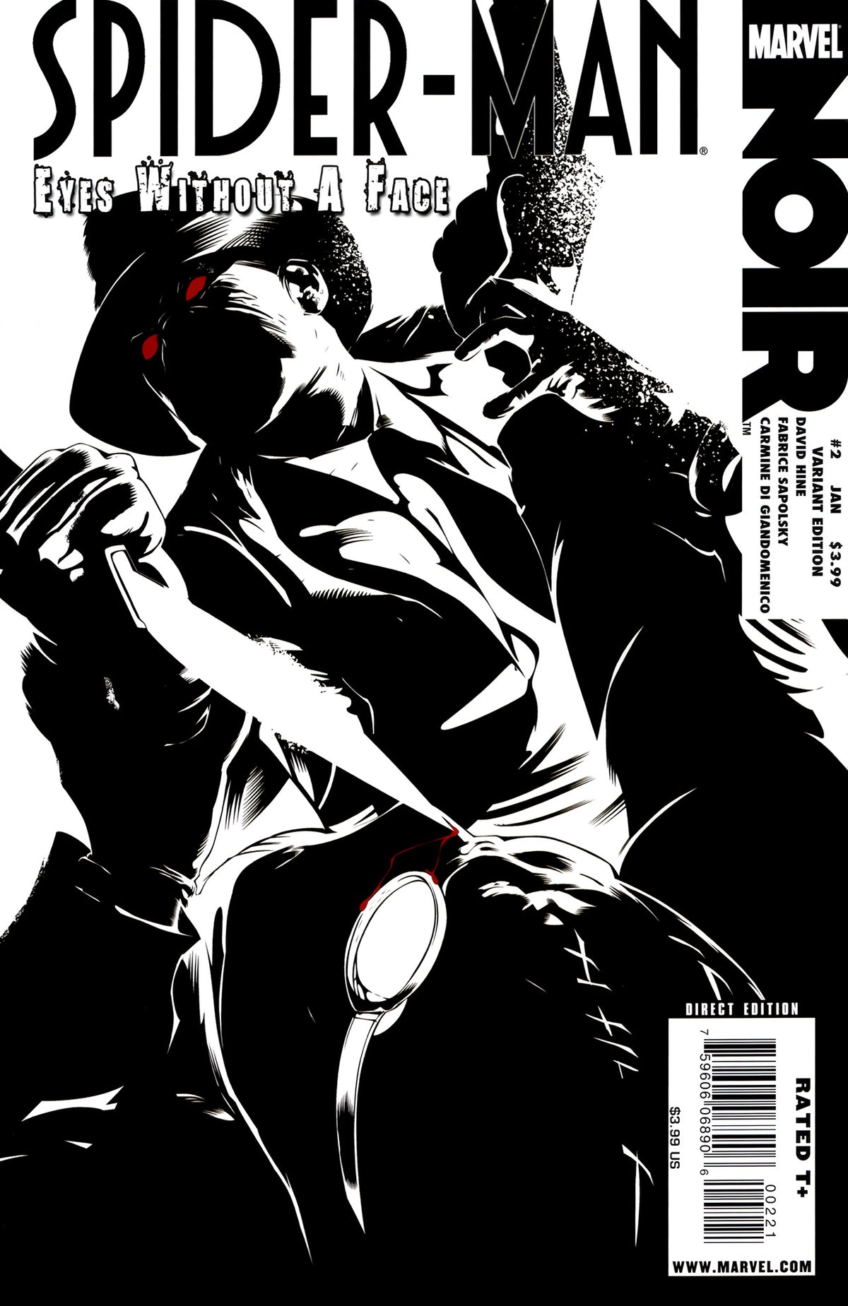 Spider-Man Noir: Eyes Without A Face #2 CVR B Marvel 2010 VF